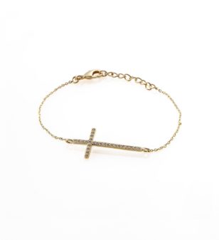 Le Bracelet Croix Sertie