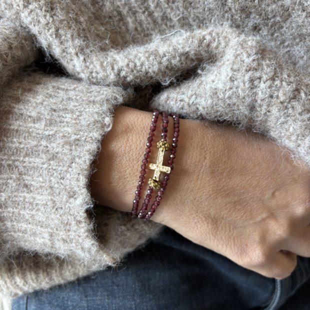 bracelet-triple-grenat