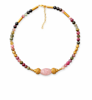 COLLIER BOHEME QUARTZ ROSE